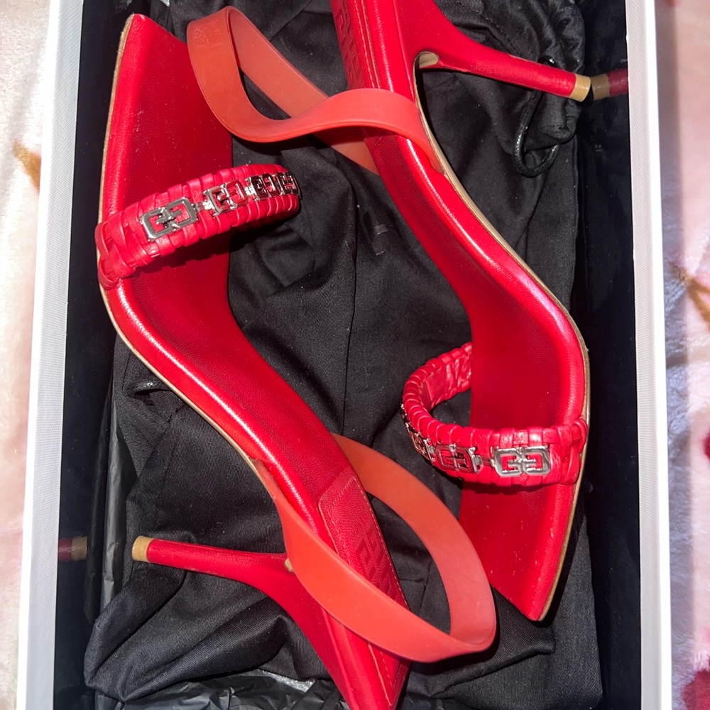 Givenchy Red Strappy Heels